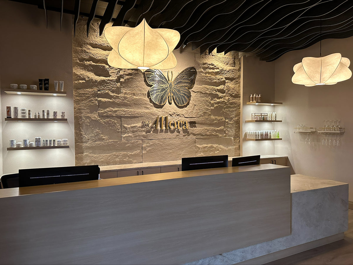 The Winter Park location of Allora Day Spa, displaying a luxurious spa interior