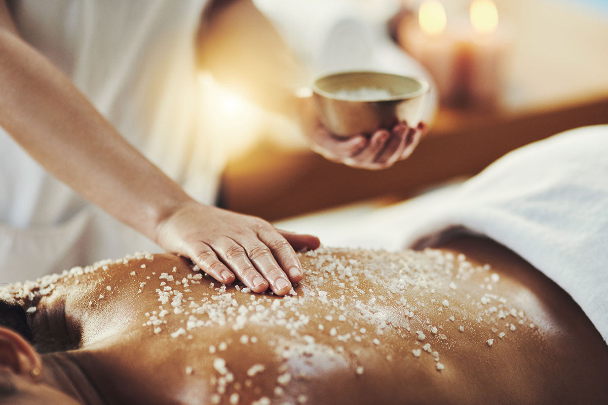 A rejuvenating body treatment at Allora Day Spa, featuring exfoliation and hydration for smooth and refreshed skin